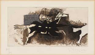 BRAQUE : braque-jockey-gravure