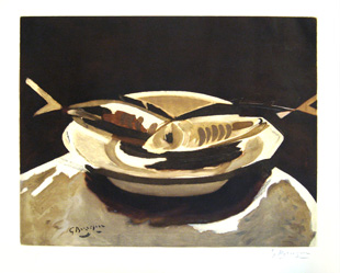 BRAQUE : braque-poissons-etching