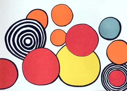 DIVERS : calder-cercles-lithographie