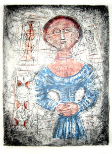 CAMPIGLI : campigli-donna-lithograph