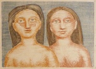 CAMPIGLI : campigli-sorelle-lithographie