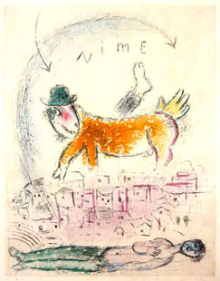 CHAGALL : Nime, engraving