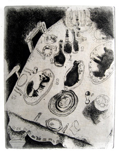 CHAGALL : dead soul, print