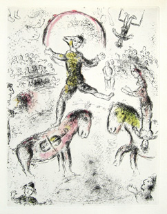 CHAGALL : cirque-gravure