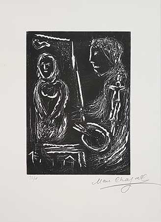 CHAGALL : chagall-atelier-linocut