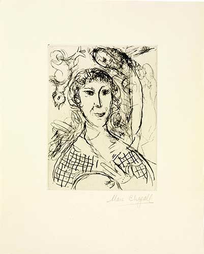 CHAGALL : peintre-chagall-gravure