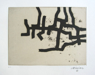 CHILLIDA : continuation3, gravure