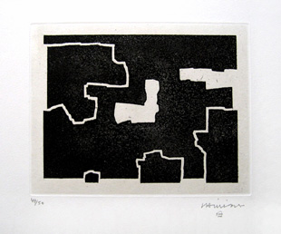 CHILLIDA : burni bizitu, etching