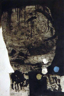 CLAVE : guerrier, etching