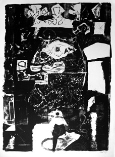 CLAVE : roi a la pipe lithograph