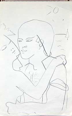 COCTEAU : cocteau-villefranche-drawing