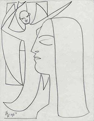 COCTEAU : cocteau-archange-drawing