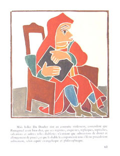DERAIN : Pantagruel, 1943, woodcut