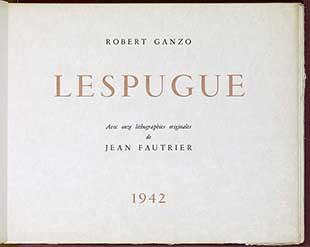 FAUTRIER : fautrier-lespugue-book