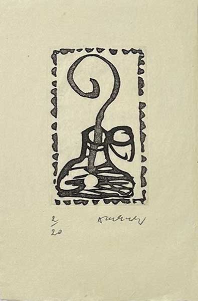 ALECHINSKY : encrier-alechinsky-etching