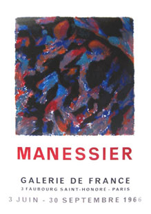 MANESSIER : Galerie de France, poster