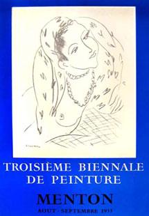 MATISSE : Biennale de Menton, affiche