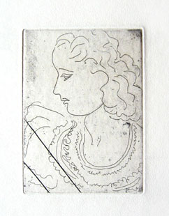 MATISSE : jeune femme, etching