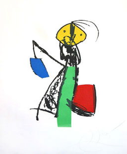 MIRO : Chanteurs des rues II, engraving