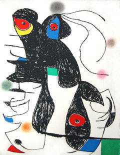 MIRO : paroles peintes V, engraving