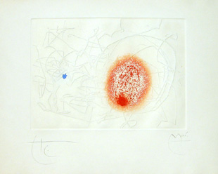 MIRO : Cop de poma, gravure