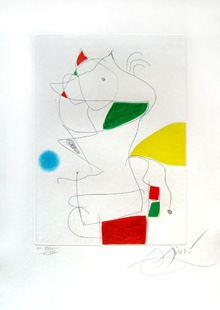 MIRO : hommage a san lazzaro, etching