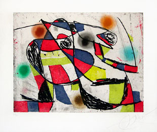 MIRO : enrajolats 3, print signed