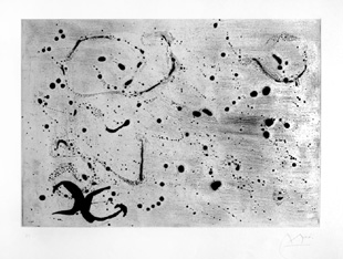 MIRO : fond marin, gravure