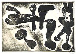 MIRO : lumiere de la lame, etching