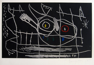 MIRO : couple-lithograph