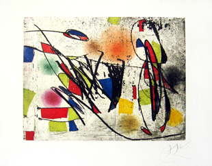 MIRO : enrajolats 5, gravure