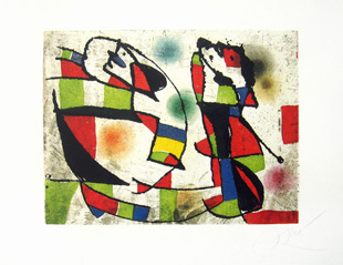 MIRO : enrajolats 6, gravure