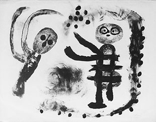 MIRO : miro-fille-lithographie