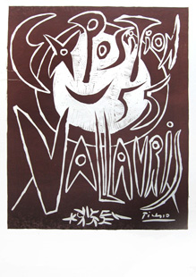 PICASSO : vallauris 55, linogravure