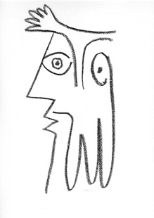 PICASSO : visage-lithograph