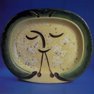 PICASSO : joueur de diaule, ceramic