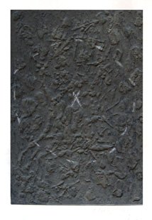 TAPIES : cercle sur matiere