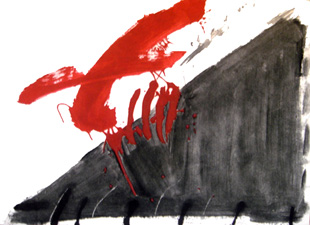 TAPIES : 4 ditades, gravure