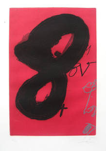 TAPIES : repliquer1, etching