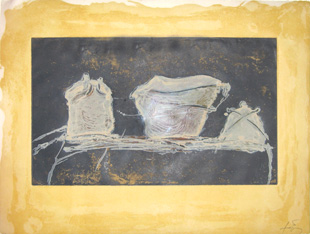 TAPIES : tapies-vaisselle-gravure