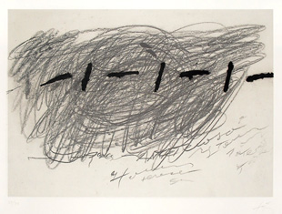 TAPIES : tapies-ecriture-etching