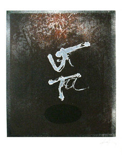 TAPIES : tapies-signe-etching