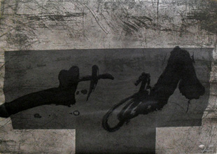 TAPIES : tapies-t-etching