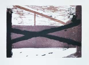 TAPIES : tapies-lit-etching