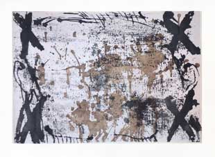TAPIES : tapies-croix-etching
