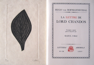 UBAC : la lettre, gravures