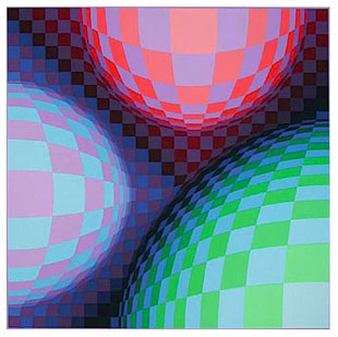 VASARELY : vasarely-lithograph