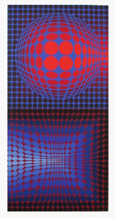 VASARELY : gordes-serigraphie