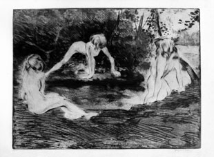 VILLON : villon-baigneuses-etching